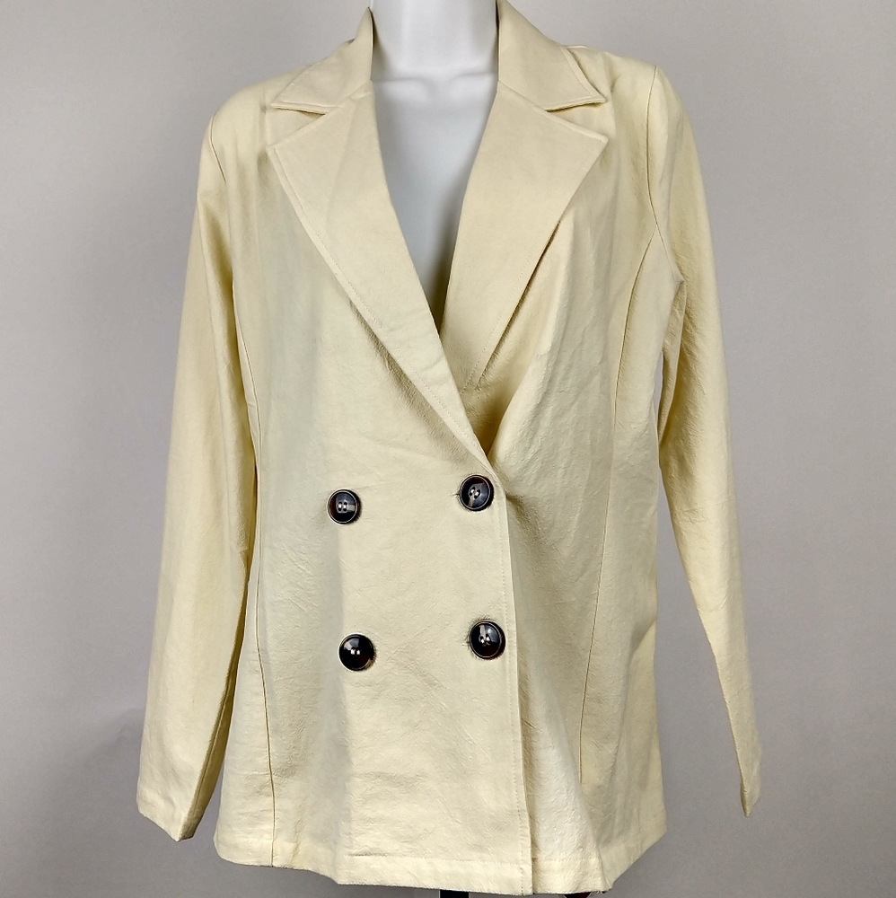 Sadie & Sage small natural cotton blazer